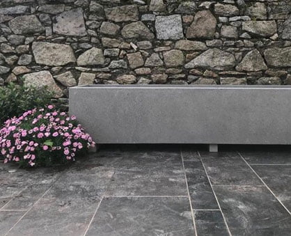 Polished Concrete Planter Large