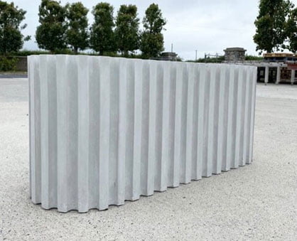 Polished Concrete Planter