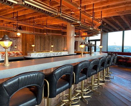 Concrete Bar Top in The Dean Hotel Cork