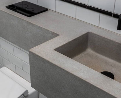 Custom Concrete Bathroom Vanities
