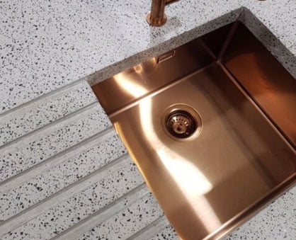 Polished Concrete Kitchen Island With Integrated Sink Concrete Fair   Olished Concrete Kitchen Island With Integrated Sink 