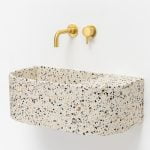 Kali Slim Contemporary Space Saver Sink - Concrete Fair