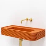 Komo Art Deco Style Concrete Sink - Concrete Fair