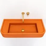Komo Art Deco Style Concrete Sink - Concrete Fair