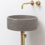 Owel Elegant Bathroom Sink - Blue Concrete Basin - Concrete Fair