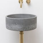 Owel Elegant Bathroom Sink - Blue Concrete Basin - Concrete Fair