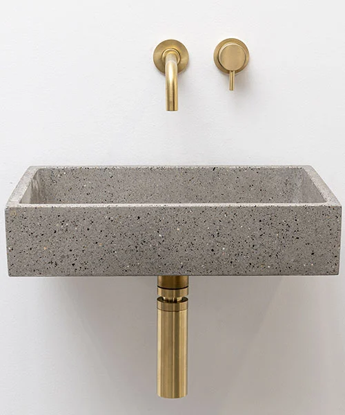 Modern Bathroom or Powder Room Concrete Basin - Concrete Fair
